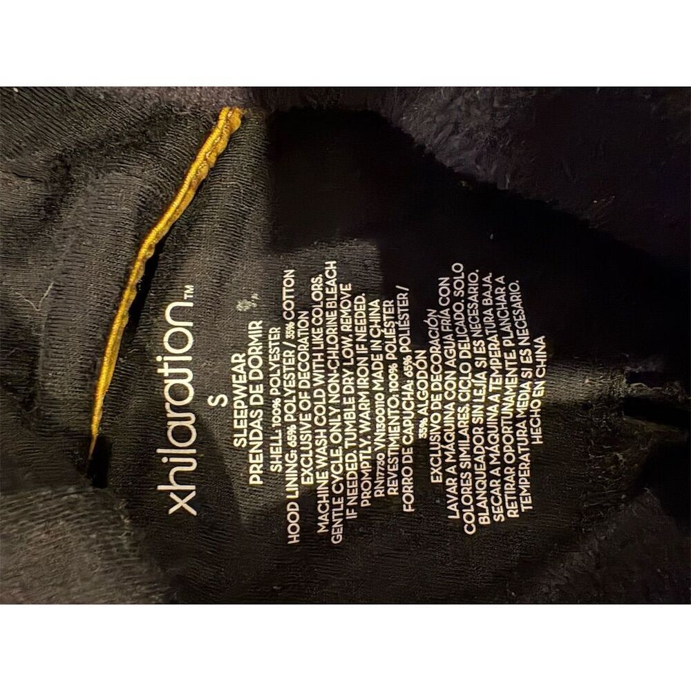 Xhilaration Women's Black Cat One Piece Sleepwear Size S - Picture 7 of 7